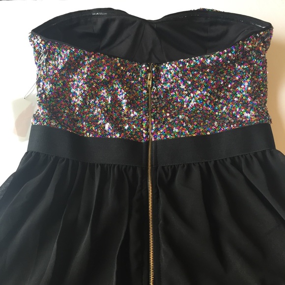 NWT Forever 21 Disco Doll Strapless Dress - Picture 7 of 8